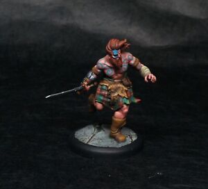 Painted Miniature Fighter Barbarian Celt for D&D Pathfinder