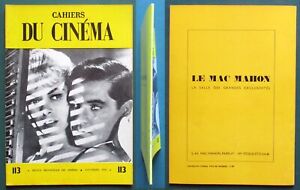 CAHIERS DU CINEMA N° 113 NOVEMBRE 1960 HITCHCOCK PSYCHOSE