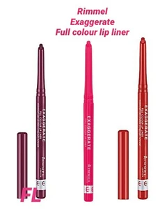 Rimmel Exaggerate Full Colour Automatic Lip Liner Pencil Definer - Choose Shade - Picture 1 of 4