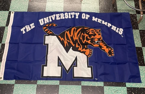 NOS University Of Memphis Tigers 3x5 Flag Team Banner Lot Of 11 Cover