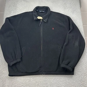 Polo Ralph Lauren Fleece Bomberjacke Größe XXL Herren Full Zip schwarz - Bild 1 von 8