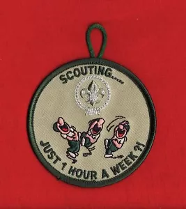 SOLO 1 ORA A SETTIMANA?! PATCH Uniforme Boy Scout e Cub Scout Leader Adulto - Foto 1 di 1