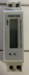 Big E-Tech Eastron contador de corriente alterna SDM120D 230V AC 50/60Hz 0,25 sin calibrar - Imagen 1 de 2