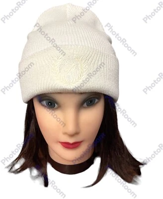 * Victoria Secret 粉色 - 白色 Beanie,CREST 标志 ~ 均码 * — 第 1/4 张图片