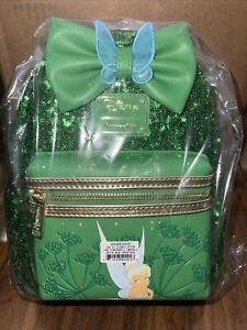 Loungefly Tinkerbell Green Sequin Mini Backpack