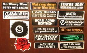Lot of 16 Funny Phrases & Quotes Stickers - Picture 1 of 1