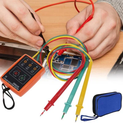 Drehfeldmessgerät 3 Phasen Phasenprüfer 60-600V mit Krokodilklemmen Drehstrom DE - Bild 1 von 4