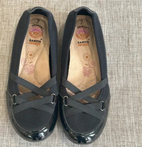 Earth Spirit Women's Gelron Black Slip-On Shoes US Size 7 New NB Comfy Flats - Picture 1 of 4
