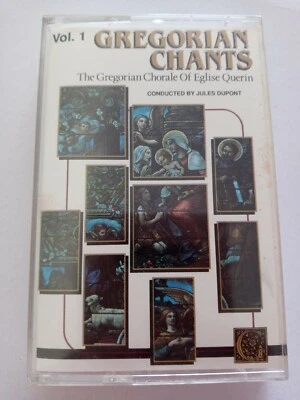 GREGORIAN CHANTS The Gregorian Chorale of EGLISE QUERIN Vol. 1 Cassette  - Image 1 of 4