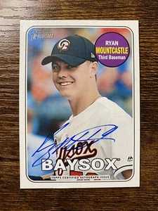 2018 Topps Heritage Minor Lg RYAN MOUNTCASTLE auto /25 Team Color Autograph RC - Picture 1 of 3