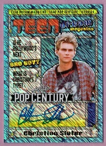 2024 LEAF POP CENTURY METAL TEEN DREAM MAGAZINE AUTO BLUE CHRISTIAN SLATER /10 - Picture 1 of 3