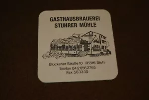 Bierdeckel , Gasthausbrauerei Stuhrer Mühle - Bild 1 von 2
