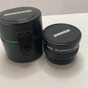 ZYKKOR VIDEO Telephoto 2.0X HI-Resolution AF. LENS w/ case Made in Japan - Picture 1 of 12