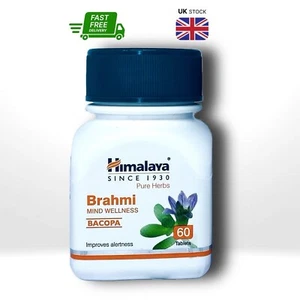 Brahmi Himalaya 60 Tab - Cognitive Support, Memory Enhancer, Herbal Brain Health - Bild 1 von 3