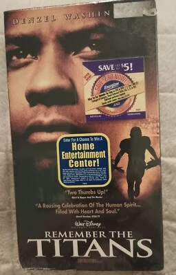 Remember the Titans (VHS) DENZEL - BRAND NEW & SEALED - Image 1 of 3
