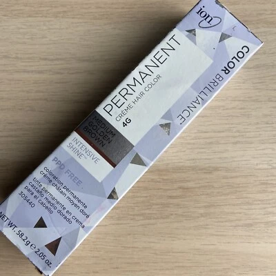 Cor de cabelo permanente Ion Color Brilliance ~ 305440 marrom dourado médio ~ Novo na caixa - Imagem 1 de 4