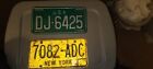Vintage License Plates USA and NEW YORK great for film props, art, decor, bar. 