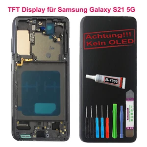 HX Display Für Samsung Galaxy S21 5G TFT LCD mit Rahmen Einheit Ersatz Teil - Picture 1 of 2