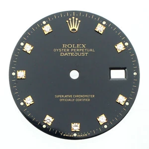 dial 18k Yellow Gold 36 for Rolex Black - Picture 1 of 3