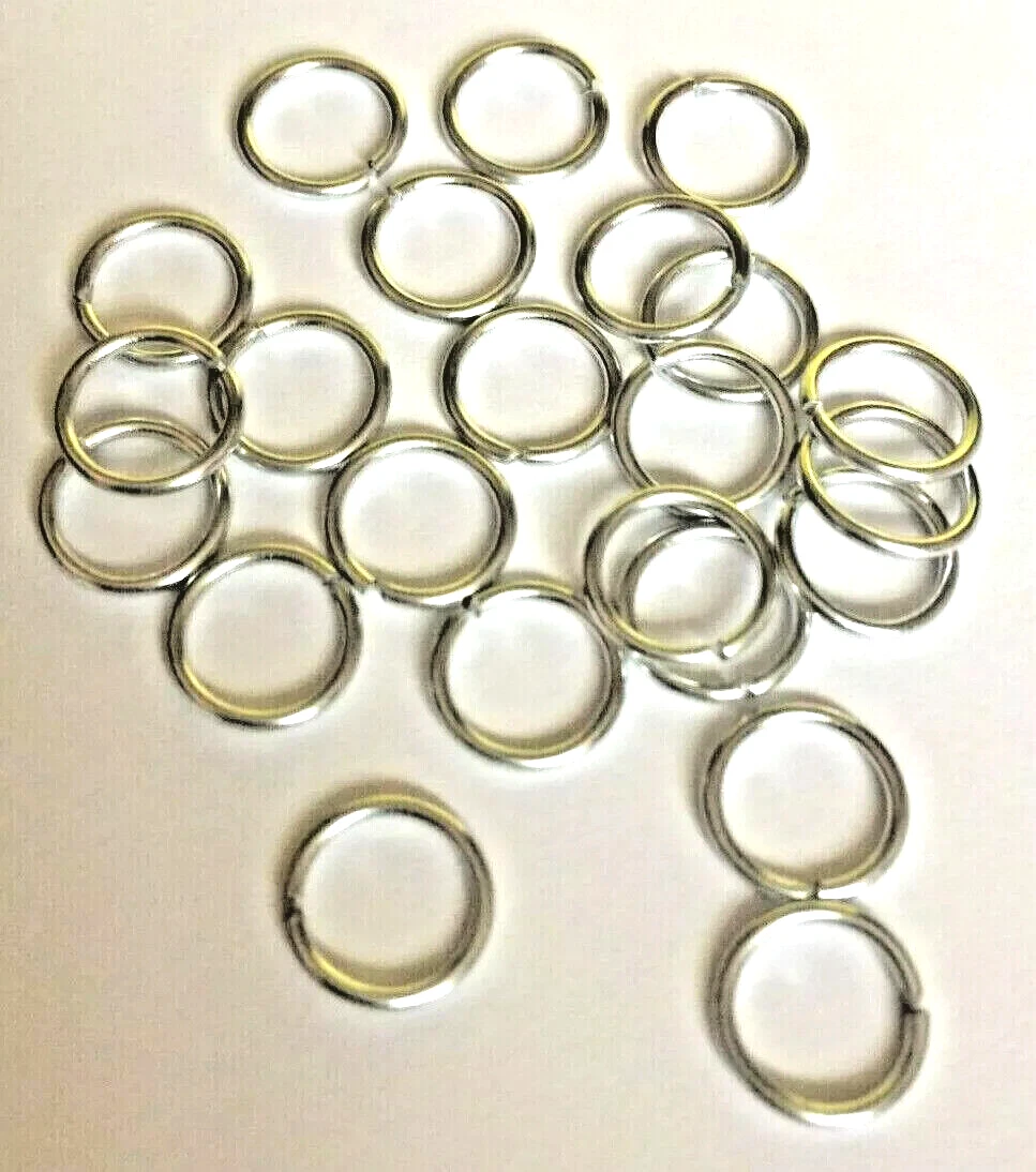 Darice Chain Maille Aluminum Jump Rings - Aqua - 135 Pc 10Mm