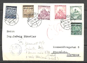Bohmen und Mahren CECHY and Moravia on COVER to SWEDEN ARR 1939 FVF SEE SCANNER - Picture 1 of 1