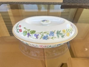 Royal Worcester Evesham Gold Oval Deckel Gemüseschale 11" England - Bild 1 von 8