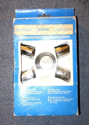 Volvo 343 340 original rim lock wheel nuts lockable wheel groove NOS - Image 1 of 4