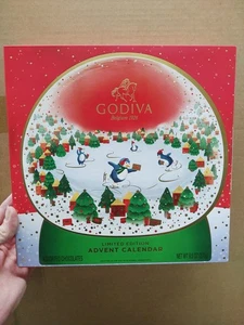 GODIVA 2025 Snowglobe Limited Edition Advent Calendar - 24pc Luxury Chocolates - Picture 1 of 2