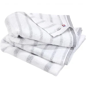 Imabari Japanese Bath Towel Set of 2 – Soft, Quick Dry, 100% Cotton Japan gray - Picture 1 of 9