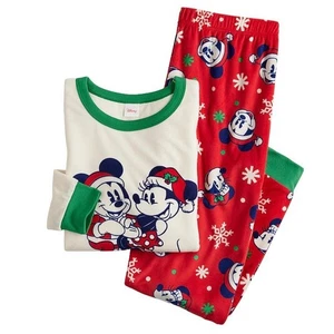 Disney's Mickey Mouse Santa Urlaub passender Herren Pyjama Oberteil und Unterteil Medium - Bild 1 von 4