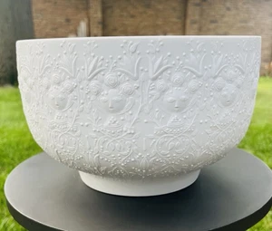 MCM Rosenthal Studio Line Fantasy grande ciotola frutta bianca Bjorn Wiinblad 2458 - Foto 1 di 6
