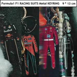 Formula 1 F1 RACING SUITS Metal KEYRING - Red Bull McLaren Ferrari Mercedes - Picture 1 of 9