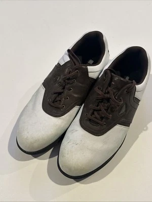 Zapatos de golf Callaway para hombre talla 10,5 blanco marrón con cordones CHEV 18 Foto 1 de 4