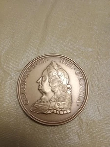 Medaglia Pace Indiana Re Giorgio II, Stati Uniti Zecca Bronzo Medaglia 45mm 1757 A5 - Foto 1 di 4