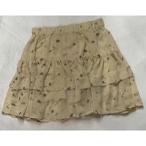 Free People Women's From the Valley Floral Mini Ruffle Tiered Skirt - SMALL - Picture 1 of 6