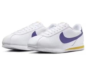 Nike Cortez ‘Lakers’ Men’s Size 11 US DM4044-106 White/Purple/Yellow FREE SHIP - Picture 1 of 10
