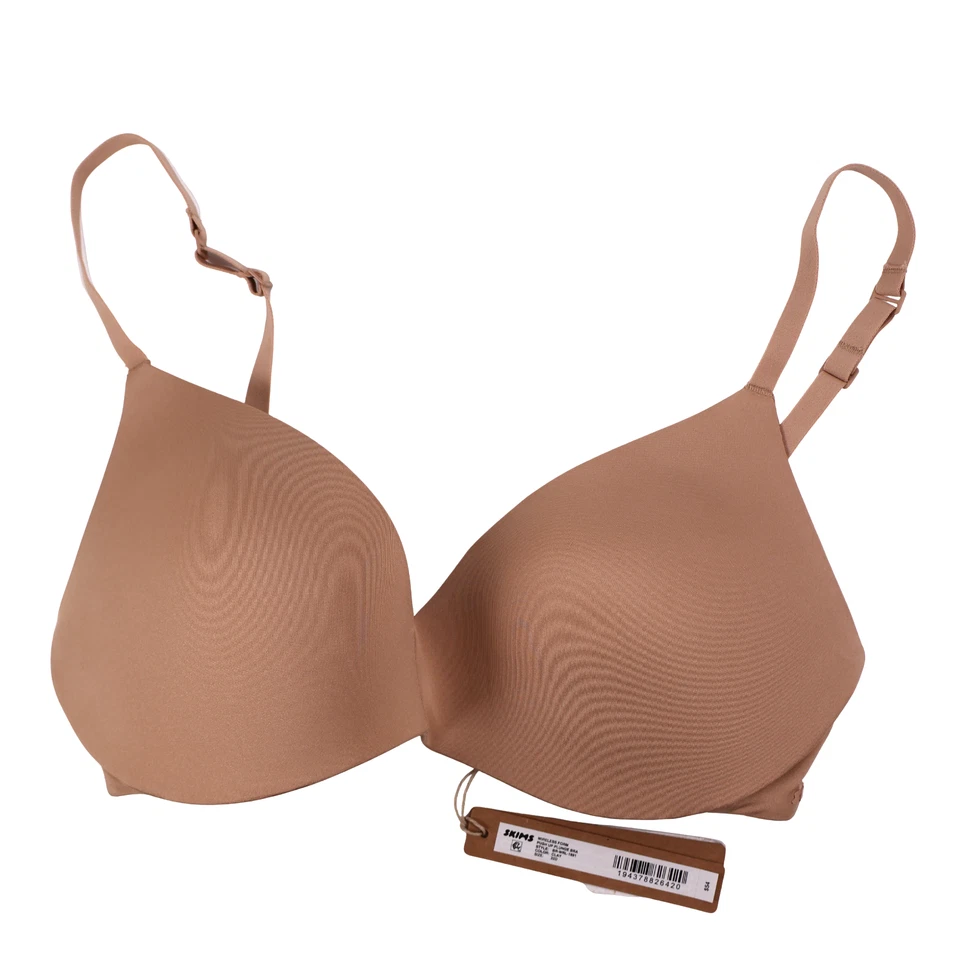 Bra 32DDD SKIMS Wireless Form Push Up Plunge Bra Ochre (BR-WRL-1891)