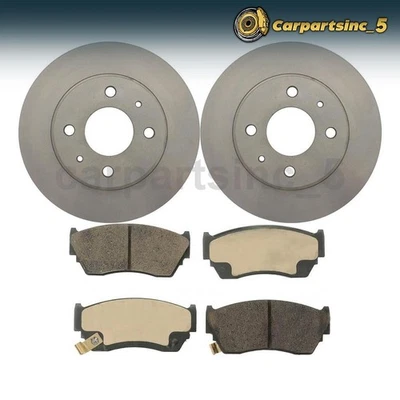 Brake Rotor Brake Pad Front 3x for Nissan Tsuru 1.6L 1993 - 2015 - Image 1 of 4