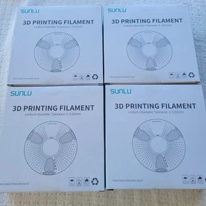 (4) SUNLU 1.75mm PLA+ 3D Printer Filament PLAPLUS Toughness 1KG Spool- Coffee - Picture 1 of 6