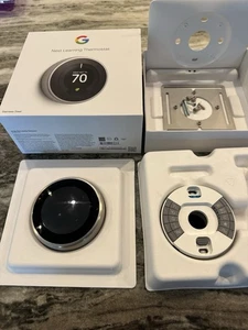 Nest Thermostat A0013 Black/Silver - Picture 1 of 7