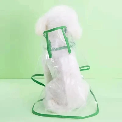 Impermeable transparente para mascotas perros cachorros impermeable mascota con capucha impermeable chaqueta ropa Foto 1 de 4