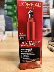 L'Oreal Paris Revitalift Triple Power Anti-Aging Augencreme 0,5 Oz. - Bild 1 von 5