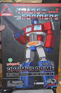 Transformers G1 AMK Pro Series Optimus Prime 8" Diecast Model Kit LED Lights New - Picture 1 of 3