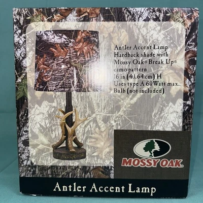 Mossy Oak Decorative Antler Design Table Lamp Base Poly  - Image 1 of 4