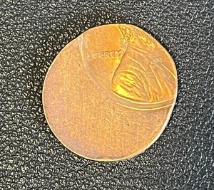 No date Lincoln Memorial Cent struck 55% Off Center Penny Error Coin #40 - Picture 1 of 2