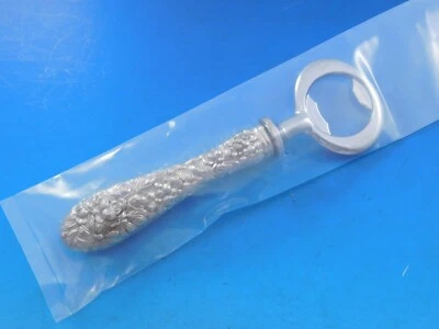 Abridor de botellas Rose by Stieff de plata esterlina HH hecho a medida 5 1/2" Foto 1 de 4