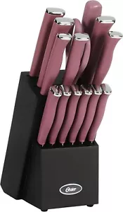Langmore 15 Piece Stainless Steel Cutlery Knife Block Set W/Black Box – Purple - Picture 1 of 7
