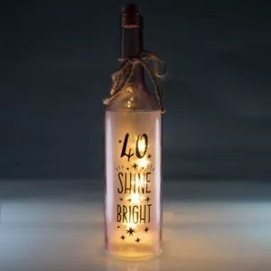 40th Birthday LED Wishlight Bottle - Picture 1 of 3