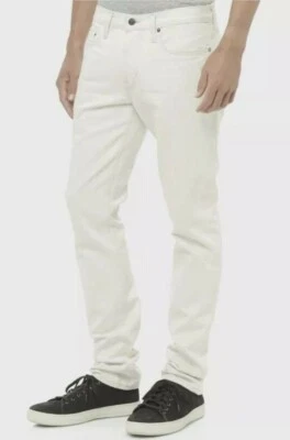 Pantalones de mezclilla de tiro medio calce ajustado natural VINCE para hombre talla 36 #C4 Foto 1 de 4