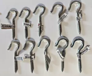 Ceiling Hook National 220483 Zinc Plated Silver Steel 4 15/16” 125SWL ~LOT of 10 - Picture 1 of 2